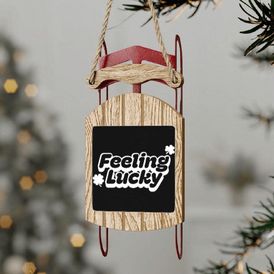 Feeling Lucky for St. Patrick's Day Sled Ornaments