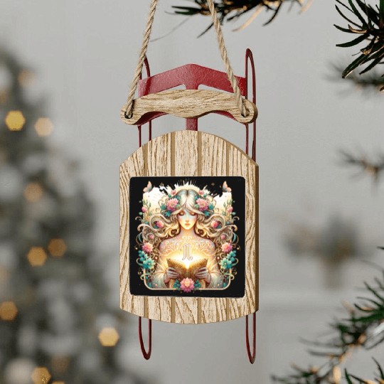 Virgo - Starlit Goddess of Purity Sled Ornaments