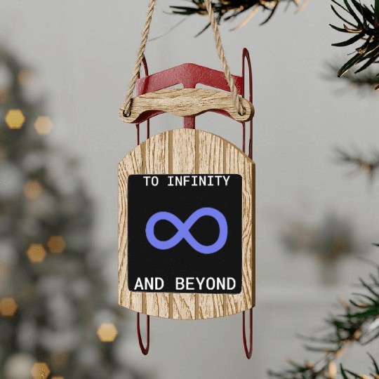 Funny Math Teacher Gift Sled Ornaments