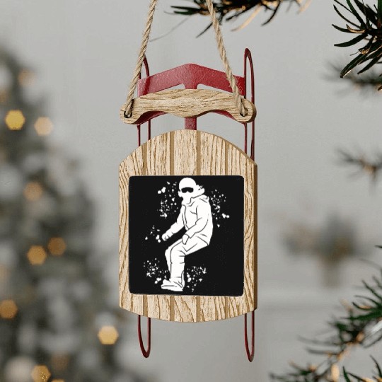 Snowboarder Snowboard Snowboarding Sled Ornaments