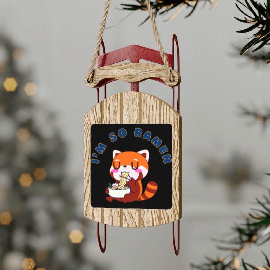 I'm So Ramen - Cute Anime Style Japanese Food Gift Sled Ornaments