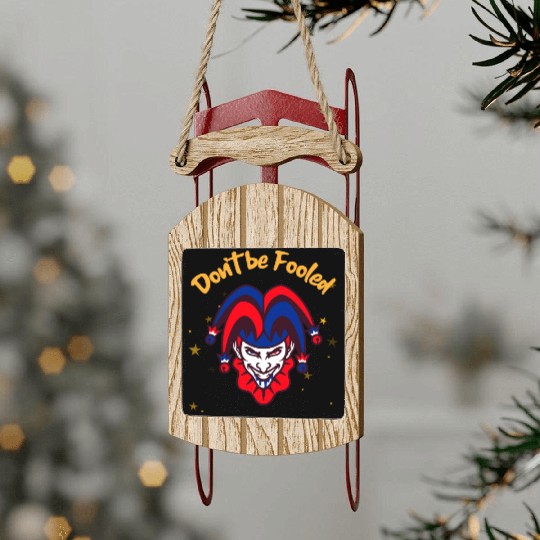 April 1st Prank Sled Ornaments Unisex Sled Ornaments | Fun Gift