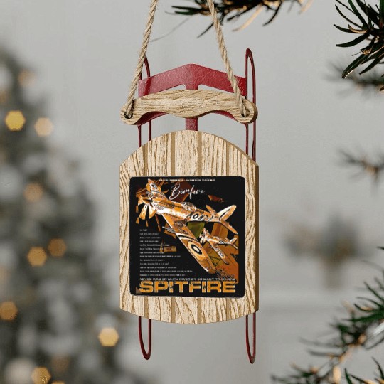 Spitfire Legend: WWII Icon in Flight Sled Ornaments