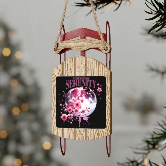 Springtime Serenity - Spring Design Sled Ornaments