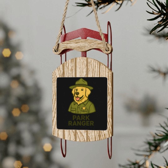 Park Ranger Sled Ornaments