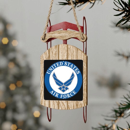 US Air Force 19 Sled Ornaments