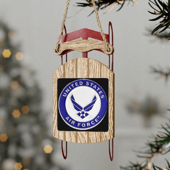 US Air Force 1 Sled Ornaments
