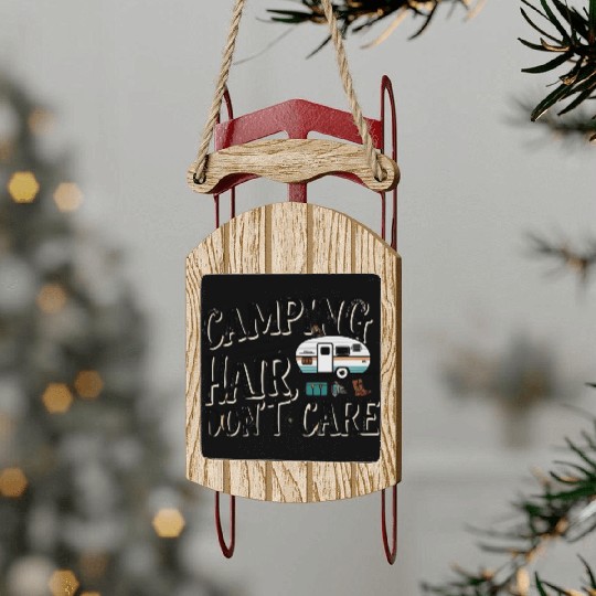 Camping Sled Ornaments