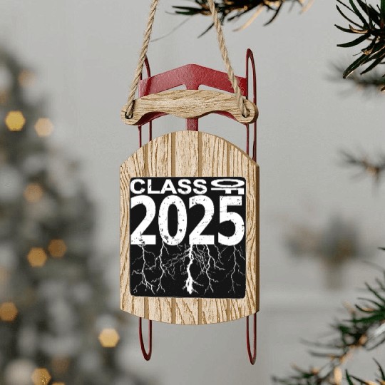 Class Of 2025 Sled Ornaments