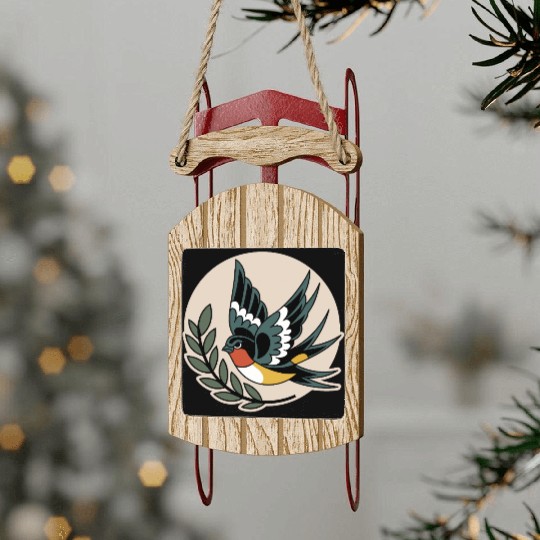 Angry Bird Sled Ornaments