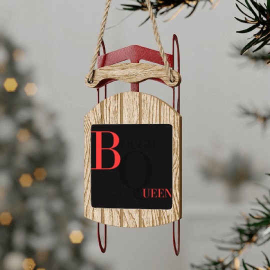 Bougie Queen Red&Black Sled Ornaments