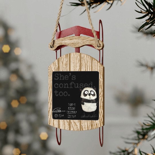 Lonely Animals - Lulu Sled Ornaments