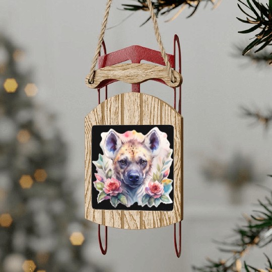Sage the Blooming Hyena Sled Ornaments
