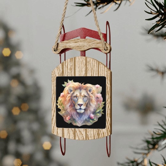 Asher the Floral Monarch Sled Ornaments