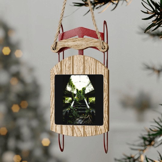 Echoes of Growth Nature Reclaims the Halls Sled Ornaments