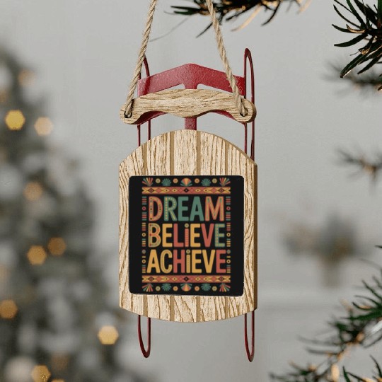 Dream Believe Archive, Juneteenth Celebration Sled Ornaments