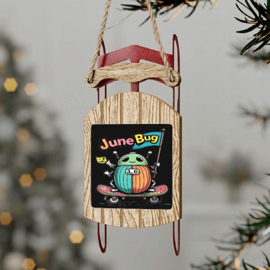 Bug Race Insect Racing Theme Sled Ornaments