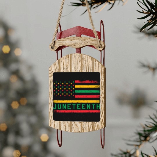 Juneteenth Sled Ornaments