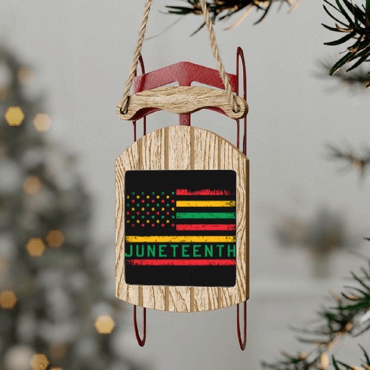 Juneteenth Sled Ornaments