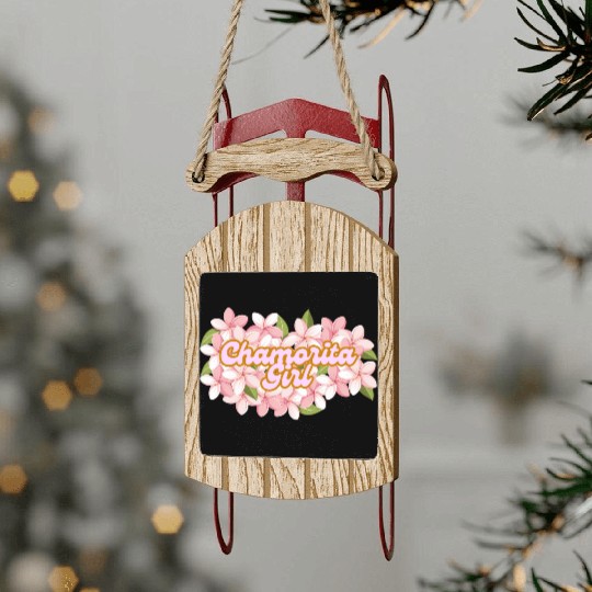 Chamorita Girl Sled Ornaments