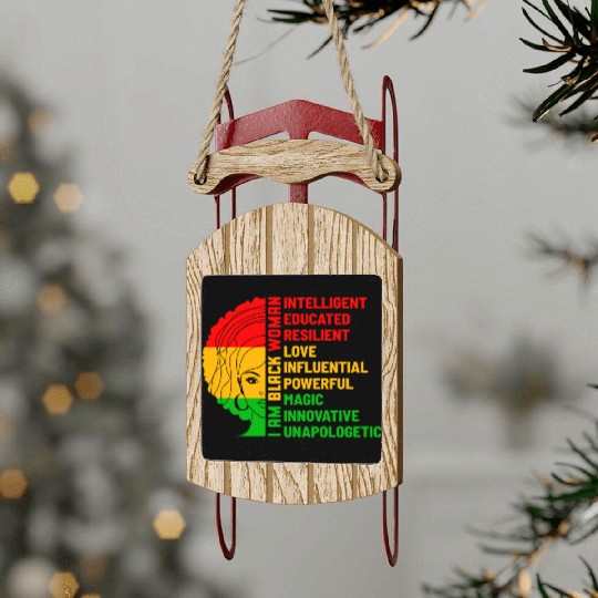 Juneteenth Day Sled Ornaments