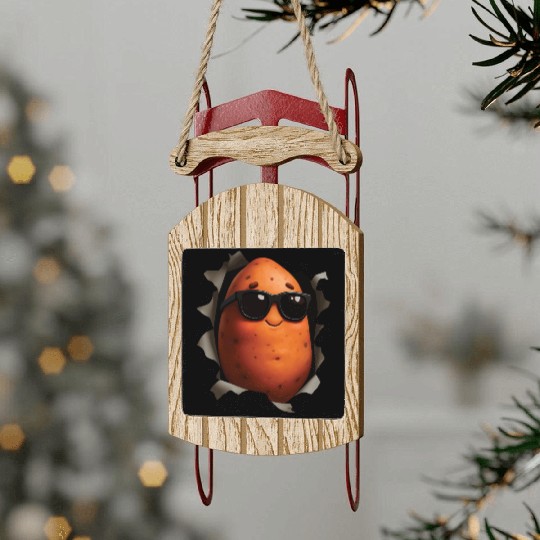 Sweet Potato Sled Ornaments