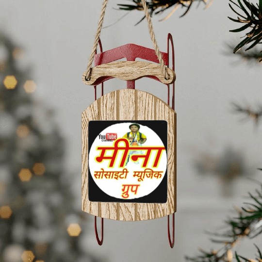 Meena society music group Sled Ornaments