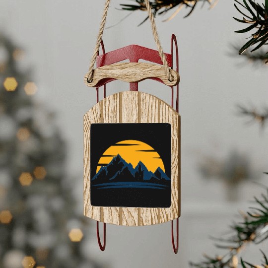 family vacation Sled Ornaments