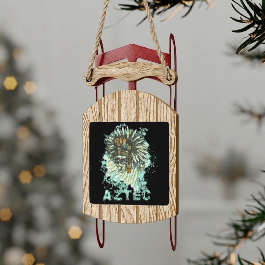 Aztec Warrior Spirit Sled Ornaments
