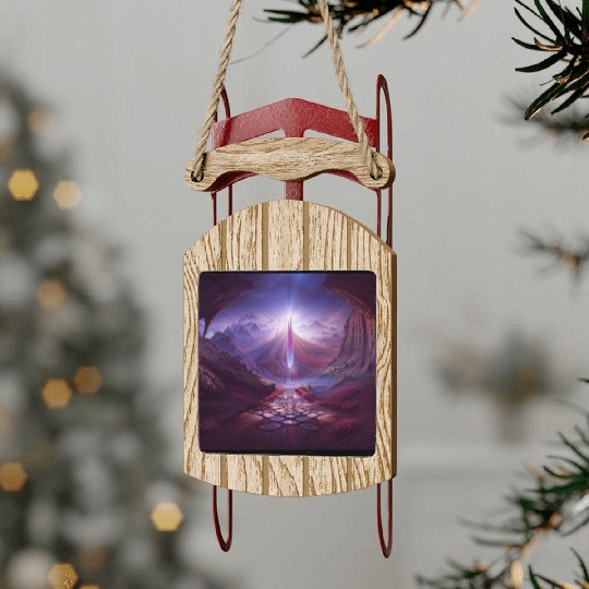 Path to the Crystal of Life Sled Ornaments