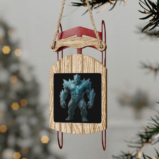 Crystal Golem hyper-realistic Sled Ornaments