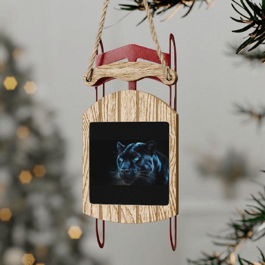 Black Panther Sled Ornaments