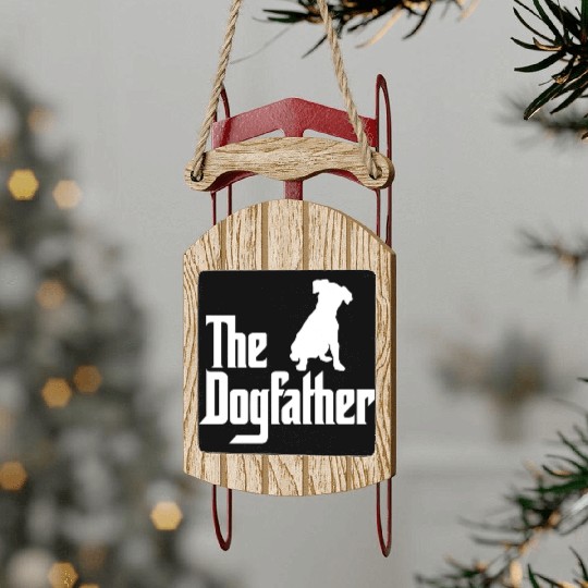 The Dog Father – Bold & Funny Dog Sled Ornaments