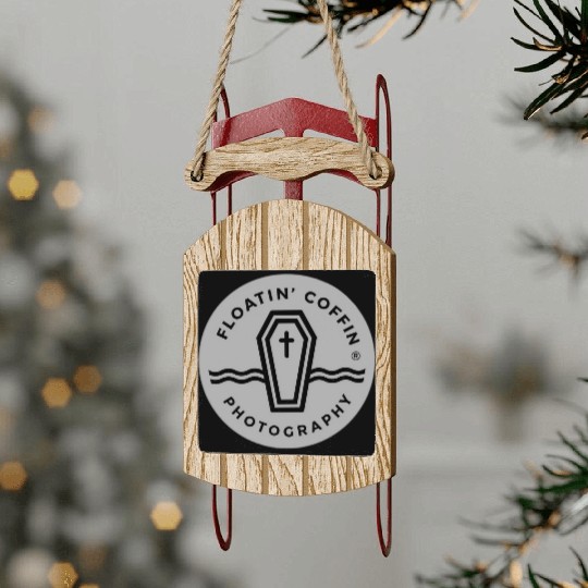 Floatin Coffin Photography Sled Ornaments