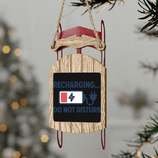 Recharging Do Not Disturb - Introvert	 Sled Ornaments