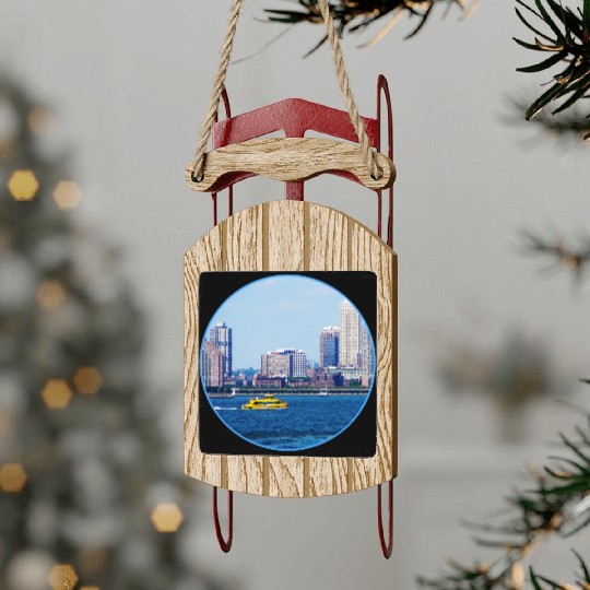 New York Water Taxi Sled Ornaments