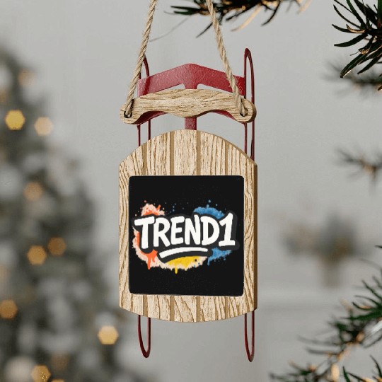 Urban Graffiti Trend1 Logo Design Sled Ornaments