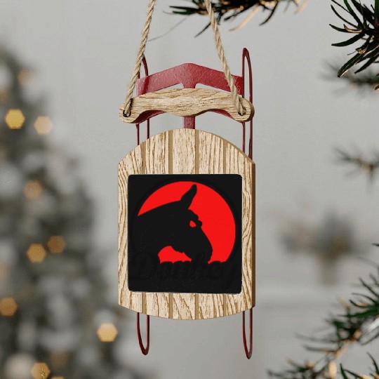 Donkey Poker Sled Ornaments