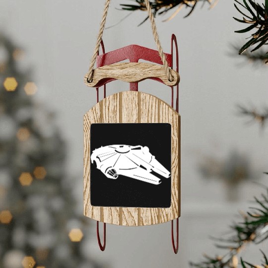 Millennium Falcon White Sled Ornaments
