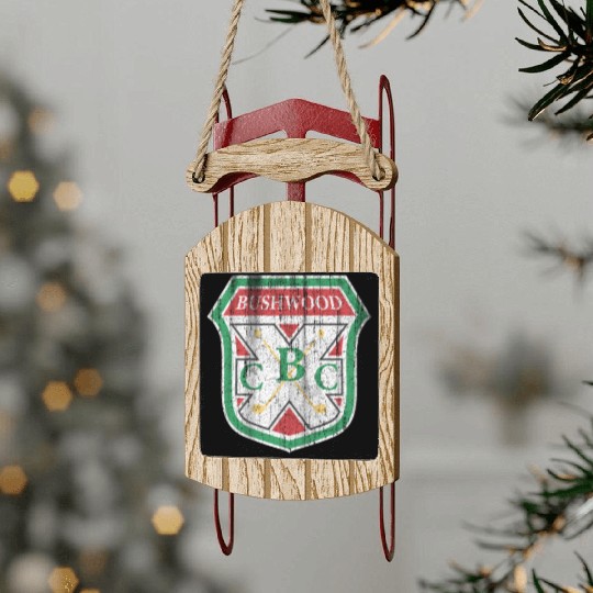 Vintage Bushwood Country Club Crest Sled Ornaments