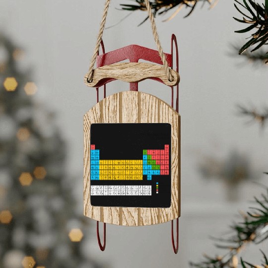 Periodic Table Sled Ornaments