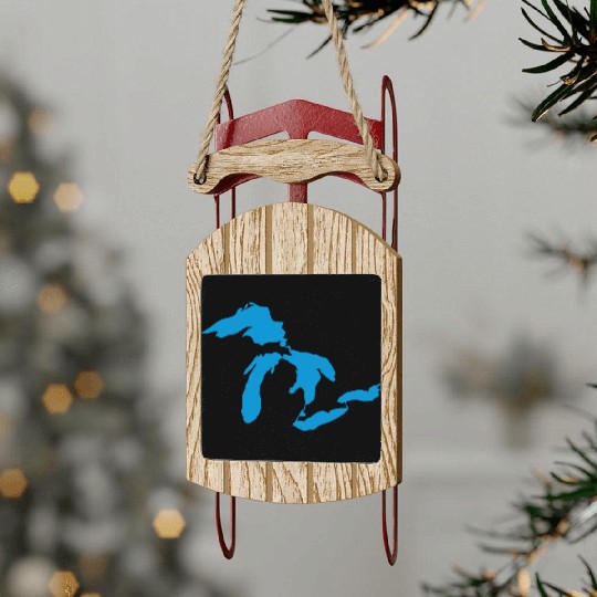 Great Lakes Sled Ornaments