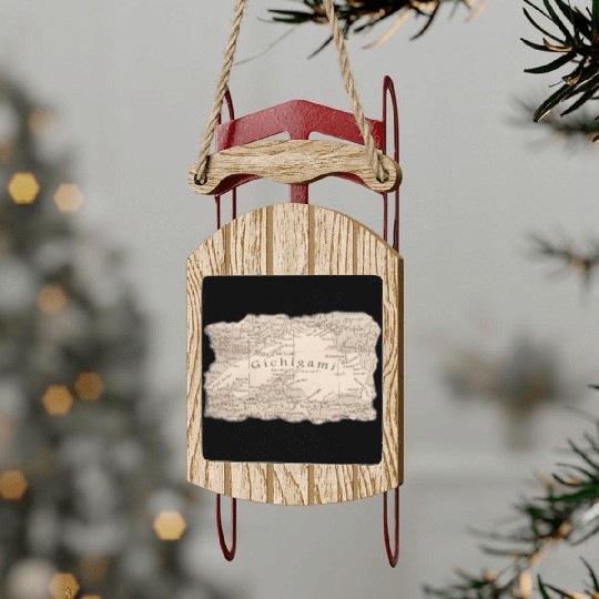 Gichigami Lake Superior Great Lakes Sled Ornaments