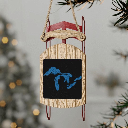 The Great Lakes Sled Ornaments