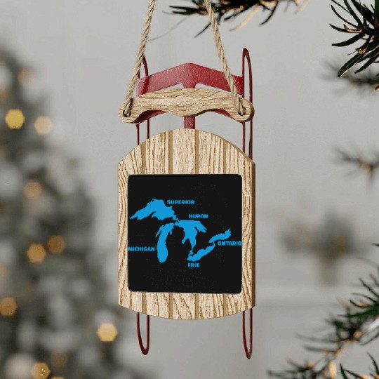 Great Lakes Sled Ornaments