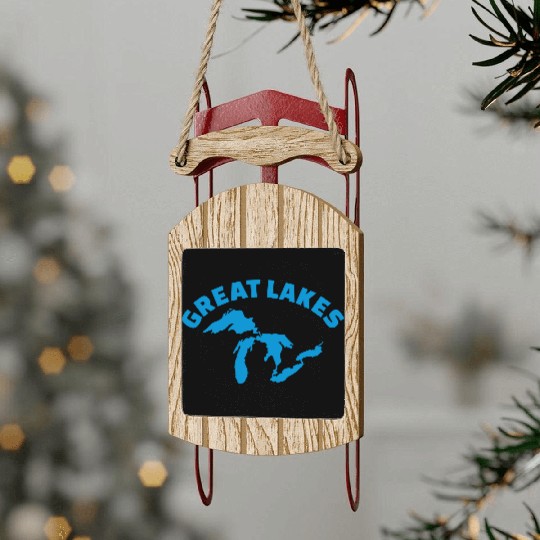 Great Lakes Sled Ornaments