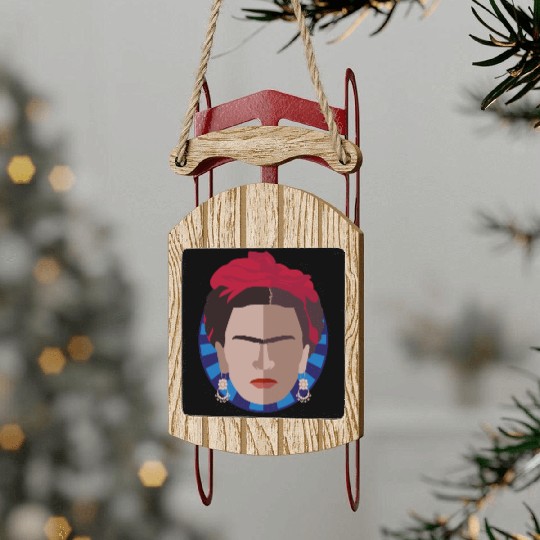 TGIF | Thank God it's Frida Kahlo Sled Ornaments