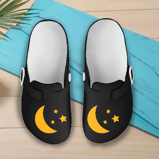 moon and stars Slip On Clogs