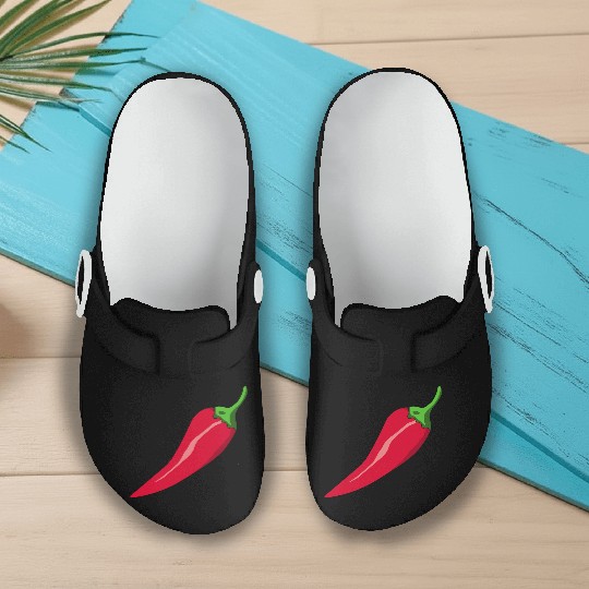 paprika chilli chili pepper citrus veggie gemuese Slip On Clogs