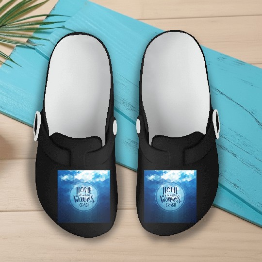 Home is where the waves crash Slip On Clogs